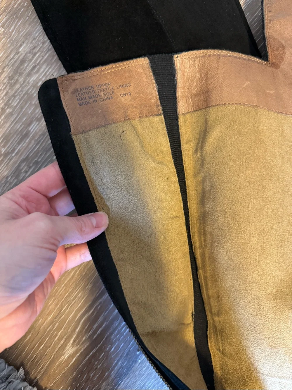Corso Como Black Suede Over-the-Knee Zip Boots